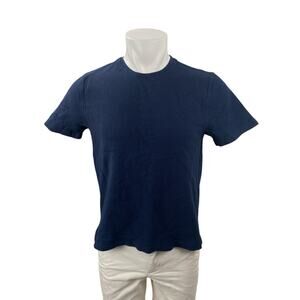 Zudio Men's Navy Blue Short Sleeve Crew Neck Basic Casual T Shirt Tee Top Size M